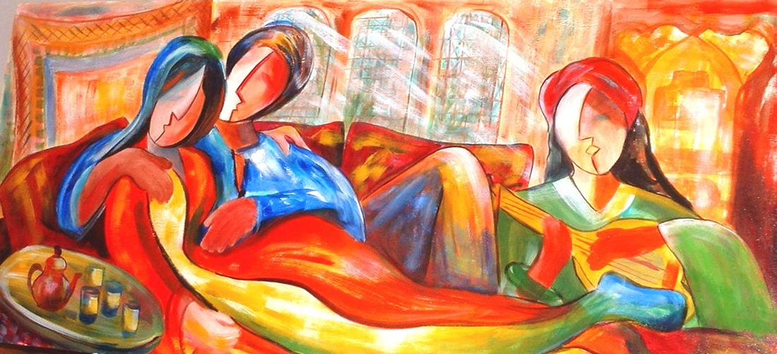THIS PICTURE AND THE ONE BELOW WERE DONE ON WOOD PANEL THAT WAS 4 FEET WIDE...