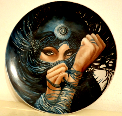 hand painted coffee and t pot
