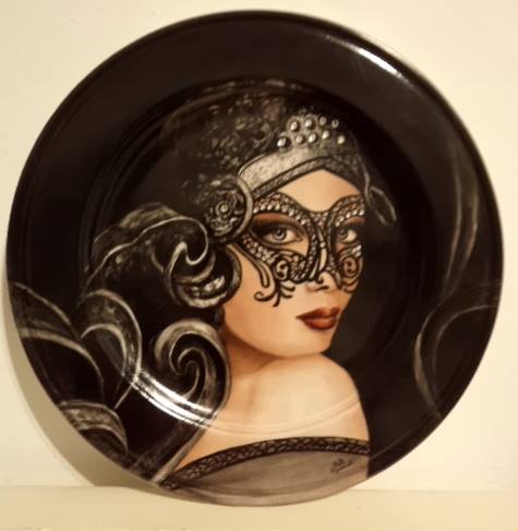 hand painted coffee and t pot