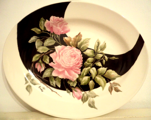 hand painted coffee and t pot