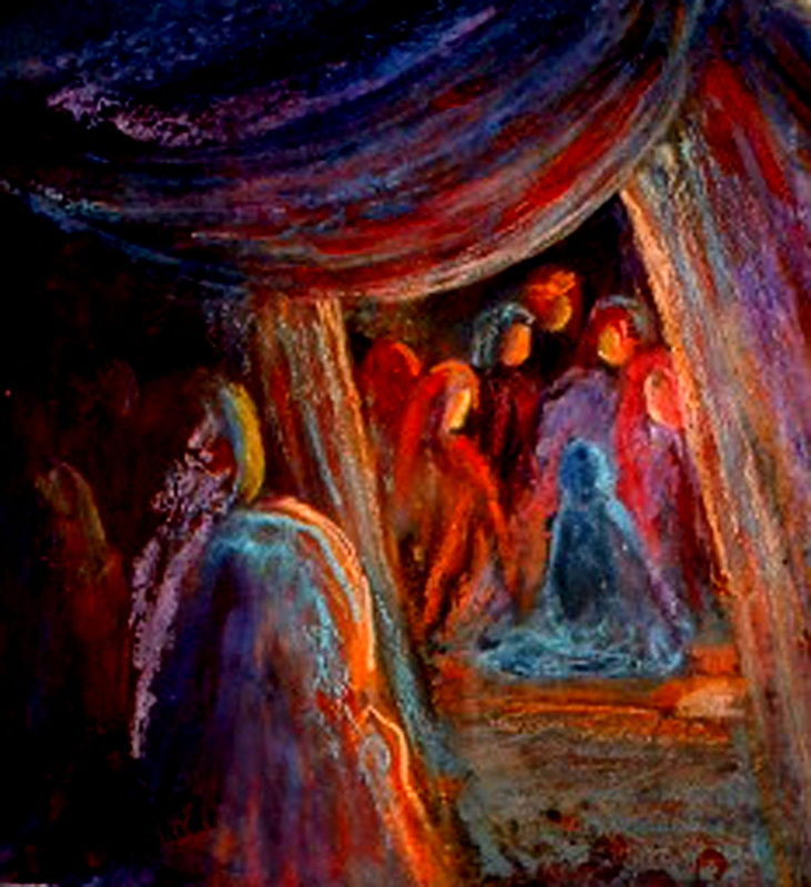 THIS PICTURE AND THE ONE BELOW WERE DONE ON WOOD PANEL THAT WAS 4 FEET WIDE...