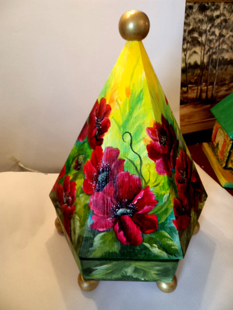 hand painted coffee and t pot