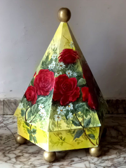 hand painted coffee and t pot